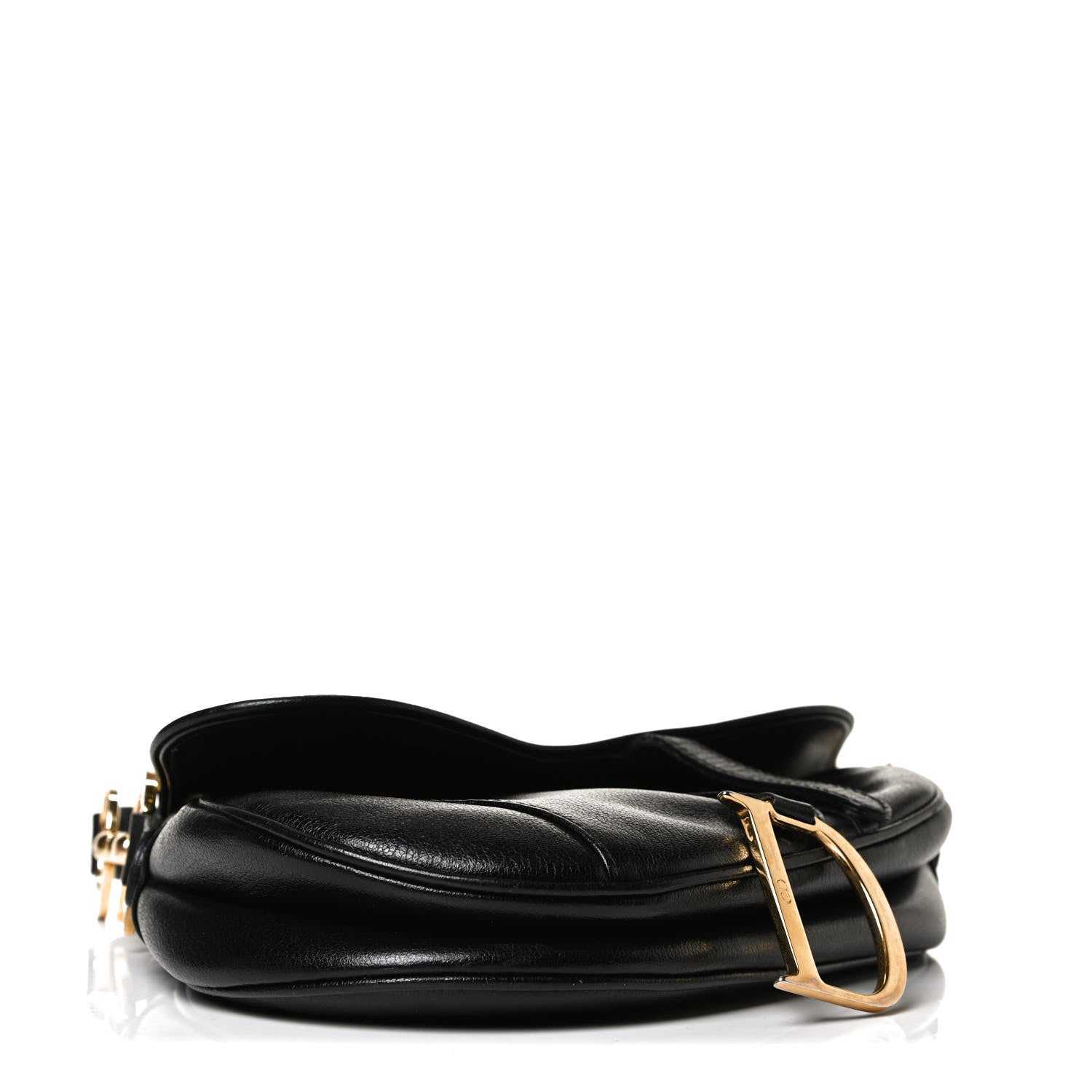 Christian Dior Calfskin Saddle Bag Black 4 of 17