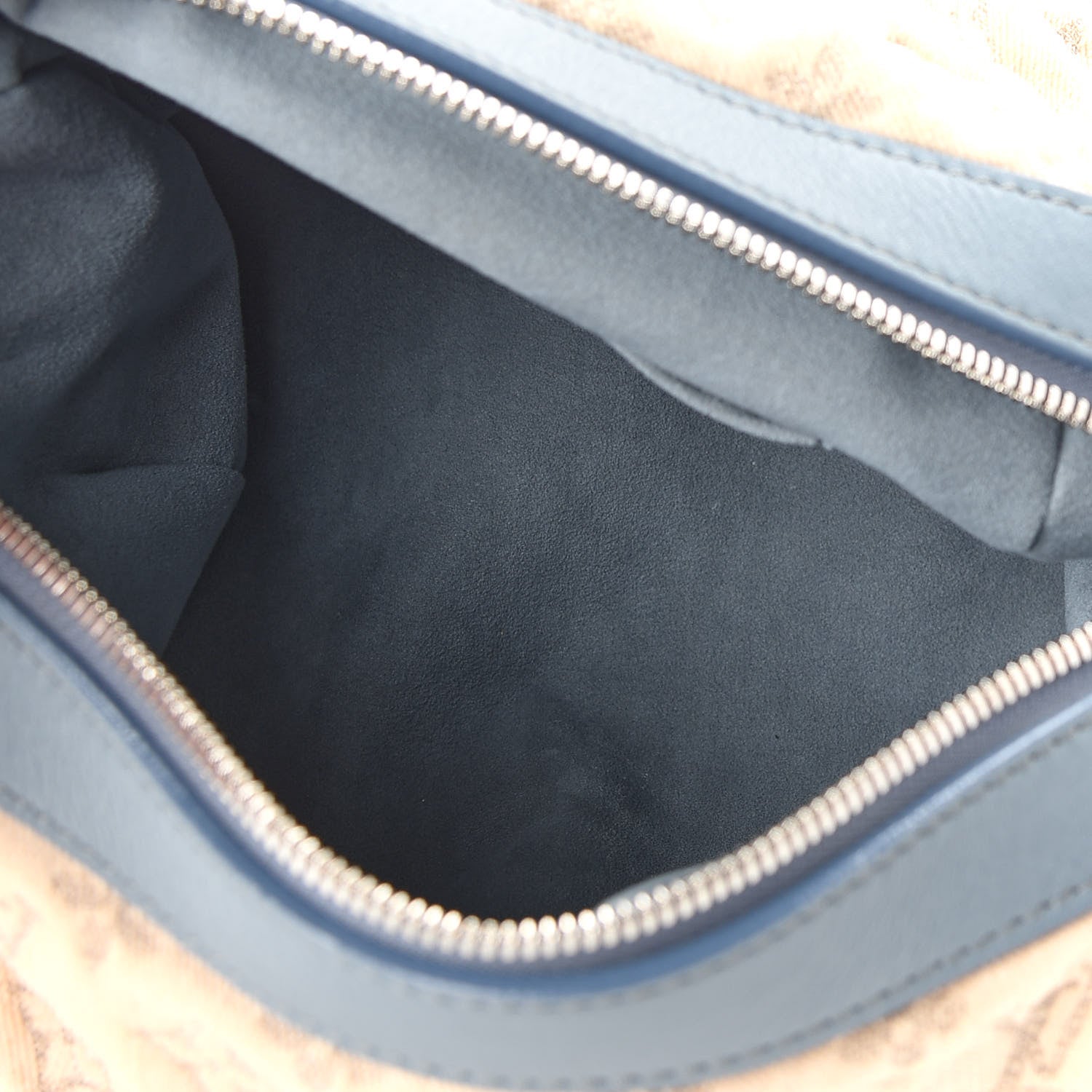 Louis Vuitton Monogram Denim Pochette Round Blue 4 of 9