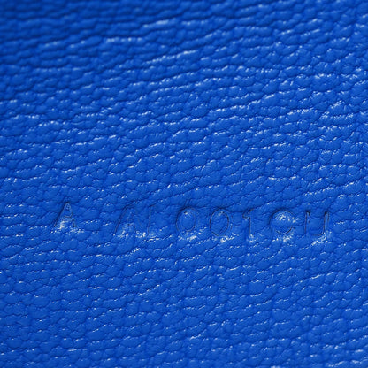 Hermes Chevre Mysore Medium Kelly Wallet Bleu Hydra 8 of 16