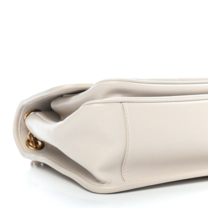 Saint Laurent Lambskin Matelasse Monogram Medium Niki Chain Satchel Ivory 8 of 9