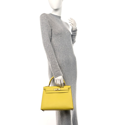 Hermes Epsom Kelly Sellier 28 Lime 2 of 12