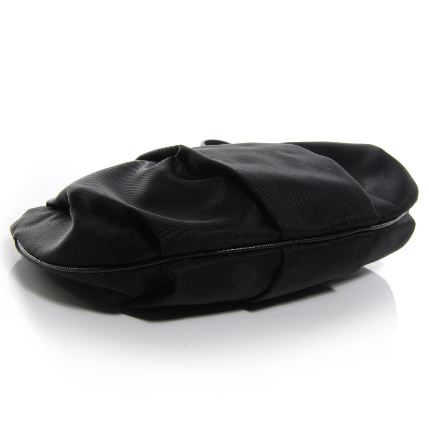 Tessuto Nylon Clutch Wristlet Nero Black