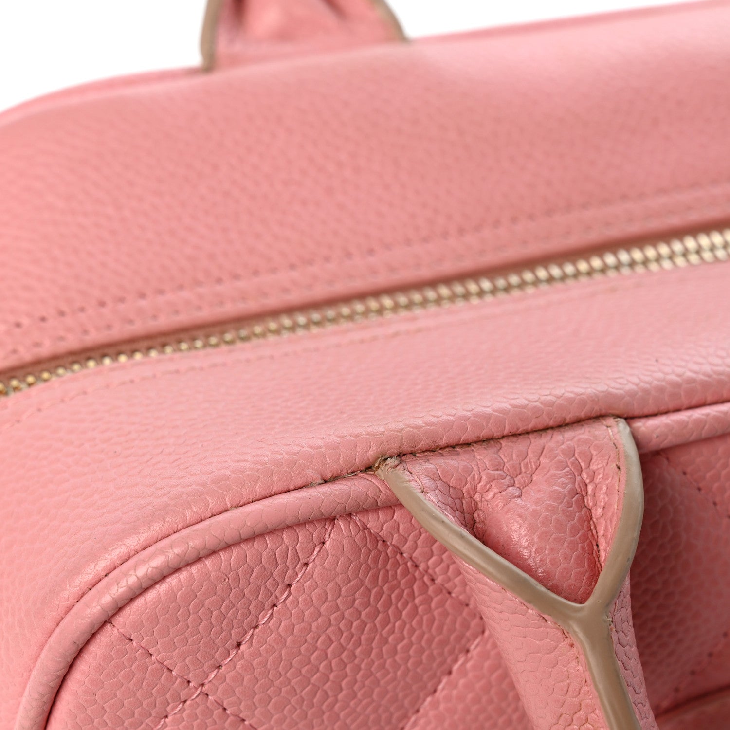 Chanel Caviar Quilted Small Bowler Pink 14 of 15