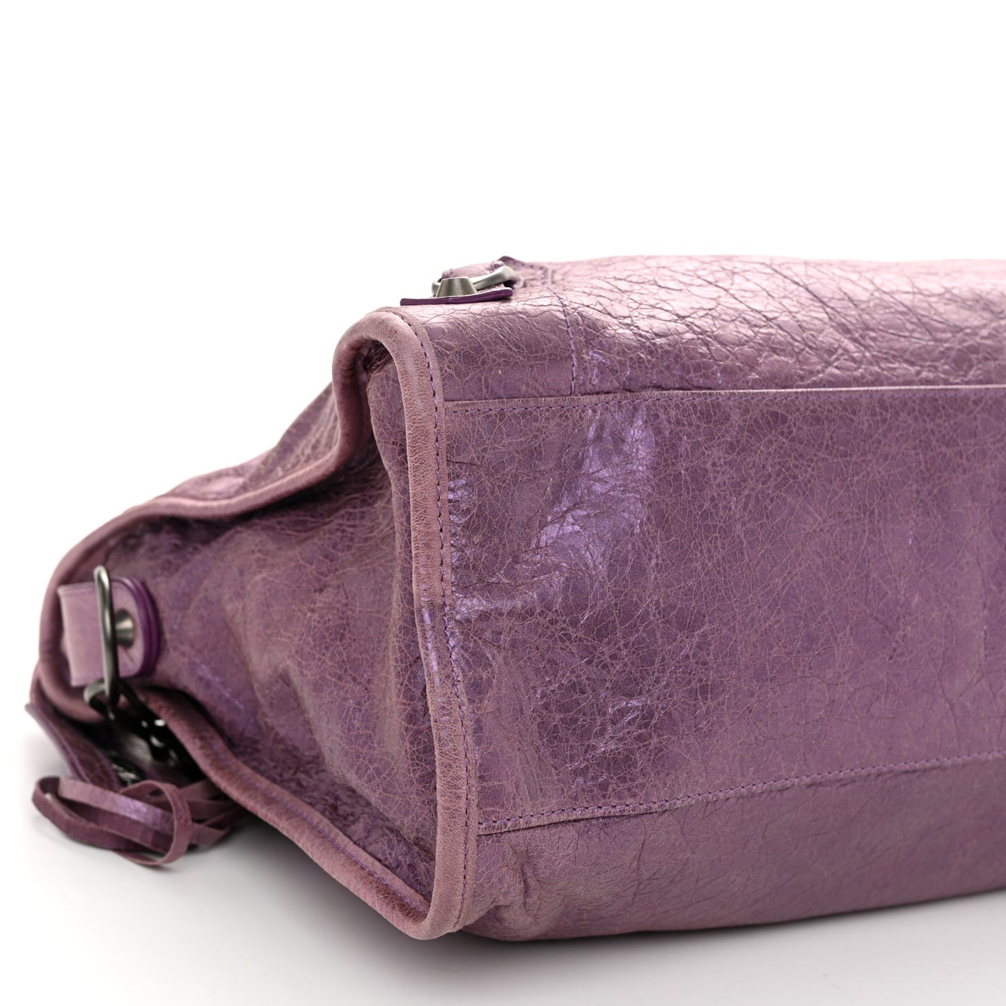 Agneau Classic Hardware City Metallic Purple