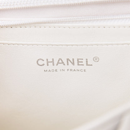 Chanel Lambskin Quilted Jumbo Single Flap White 7 of 19