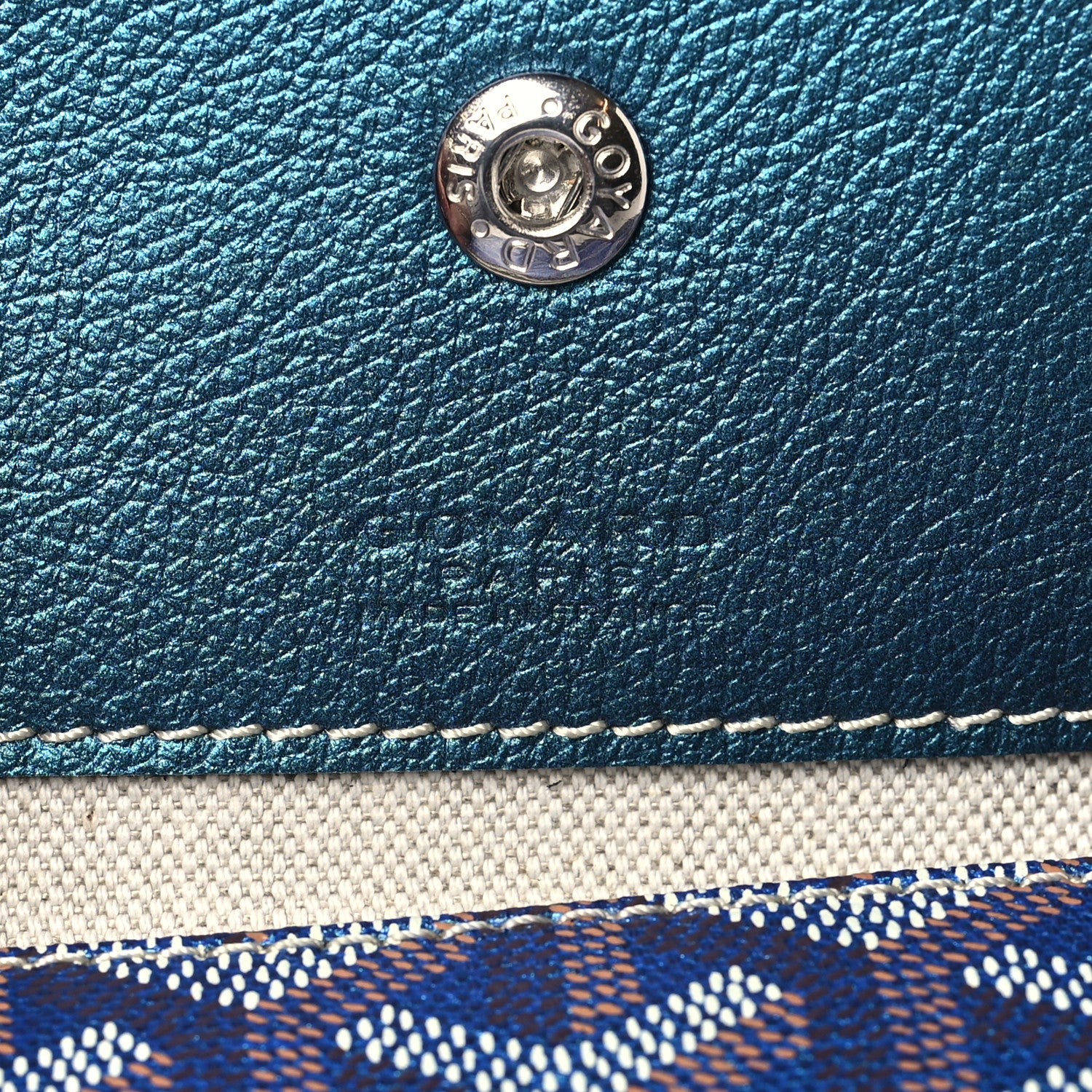 Goyard Iridescent Goyardine Saint Louis PM Pearly Blue 7 of 10