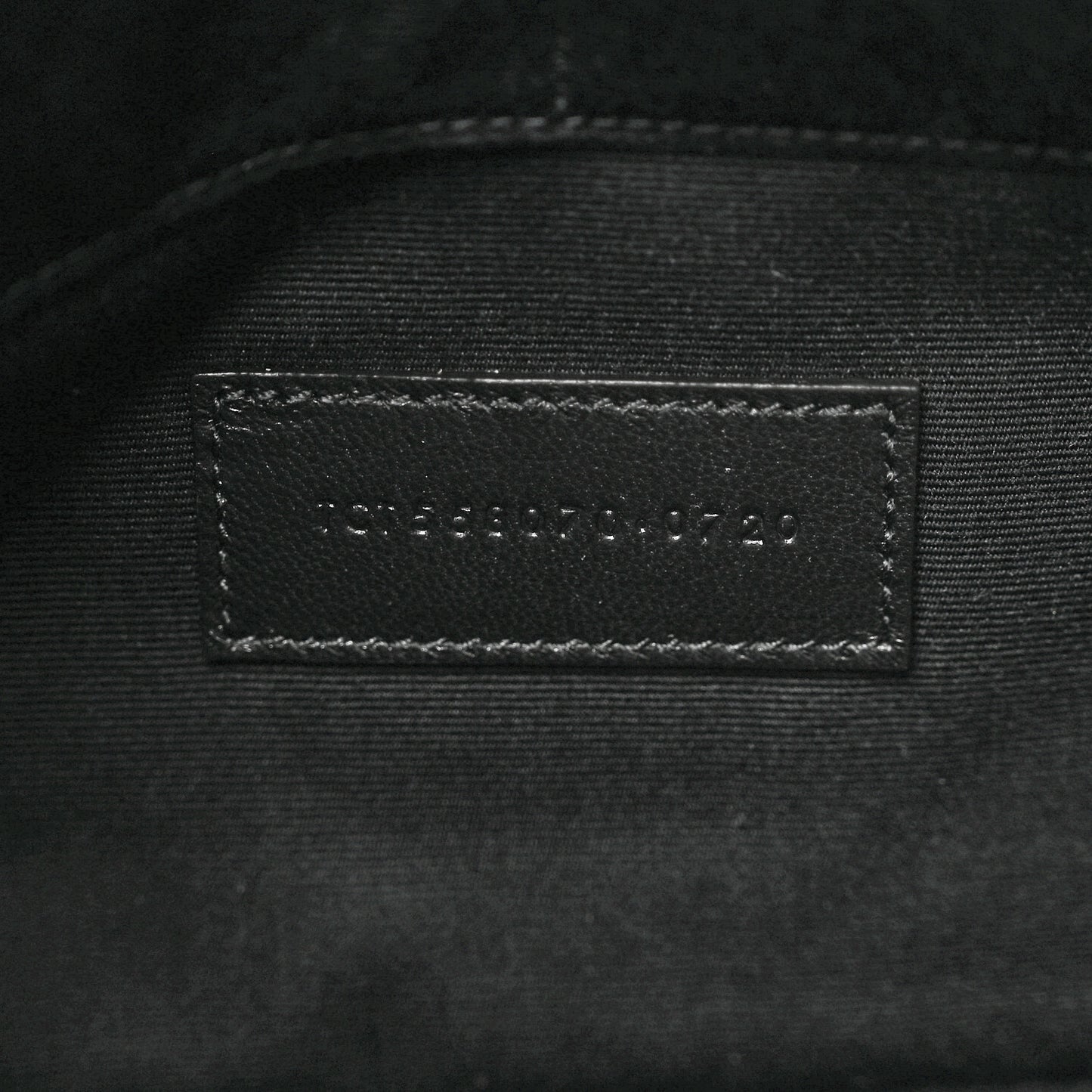 Calfskin Crocodile Embossed Tablet Pouch Black