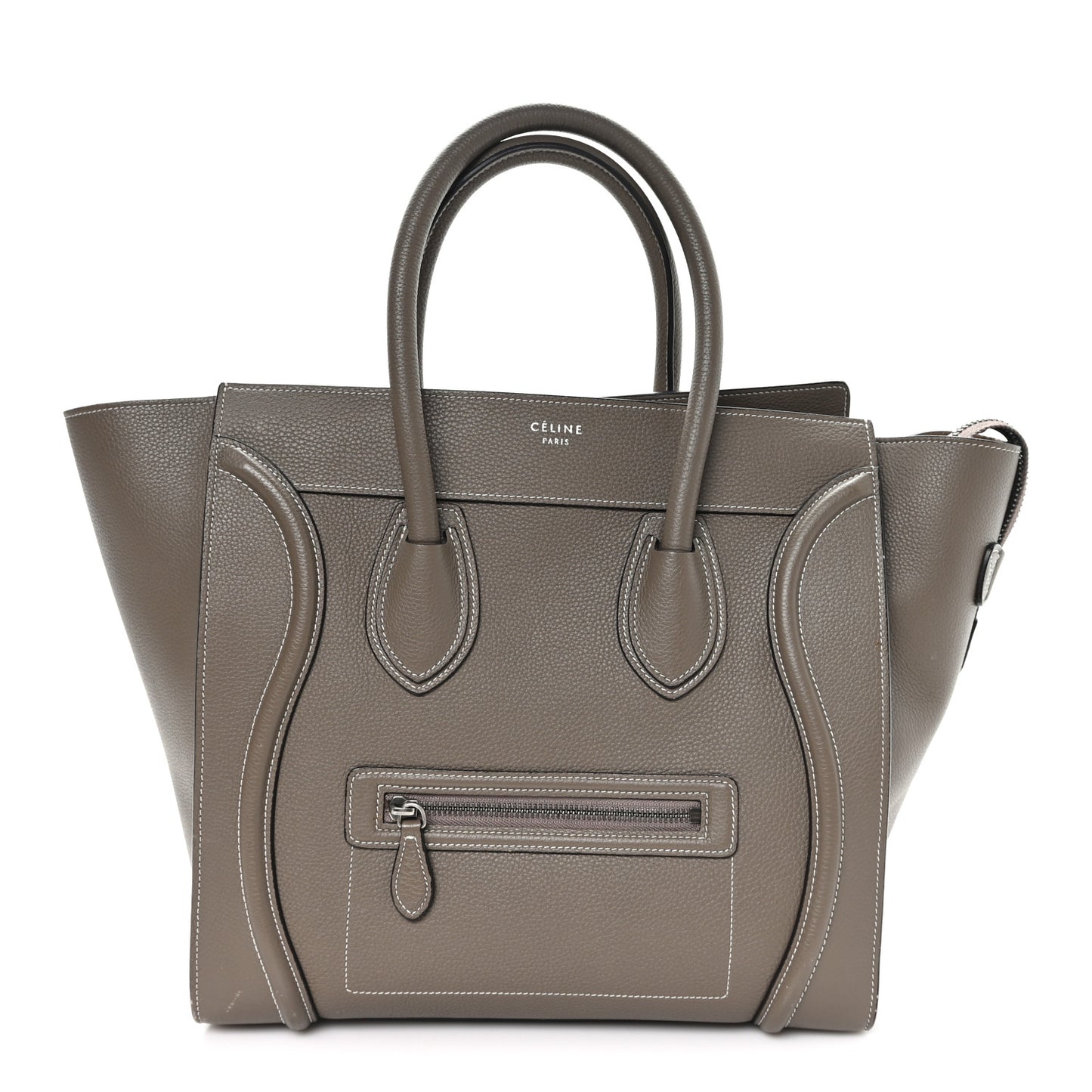Drummed Calfskin Mini Luggage Souris Souris