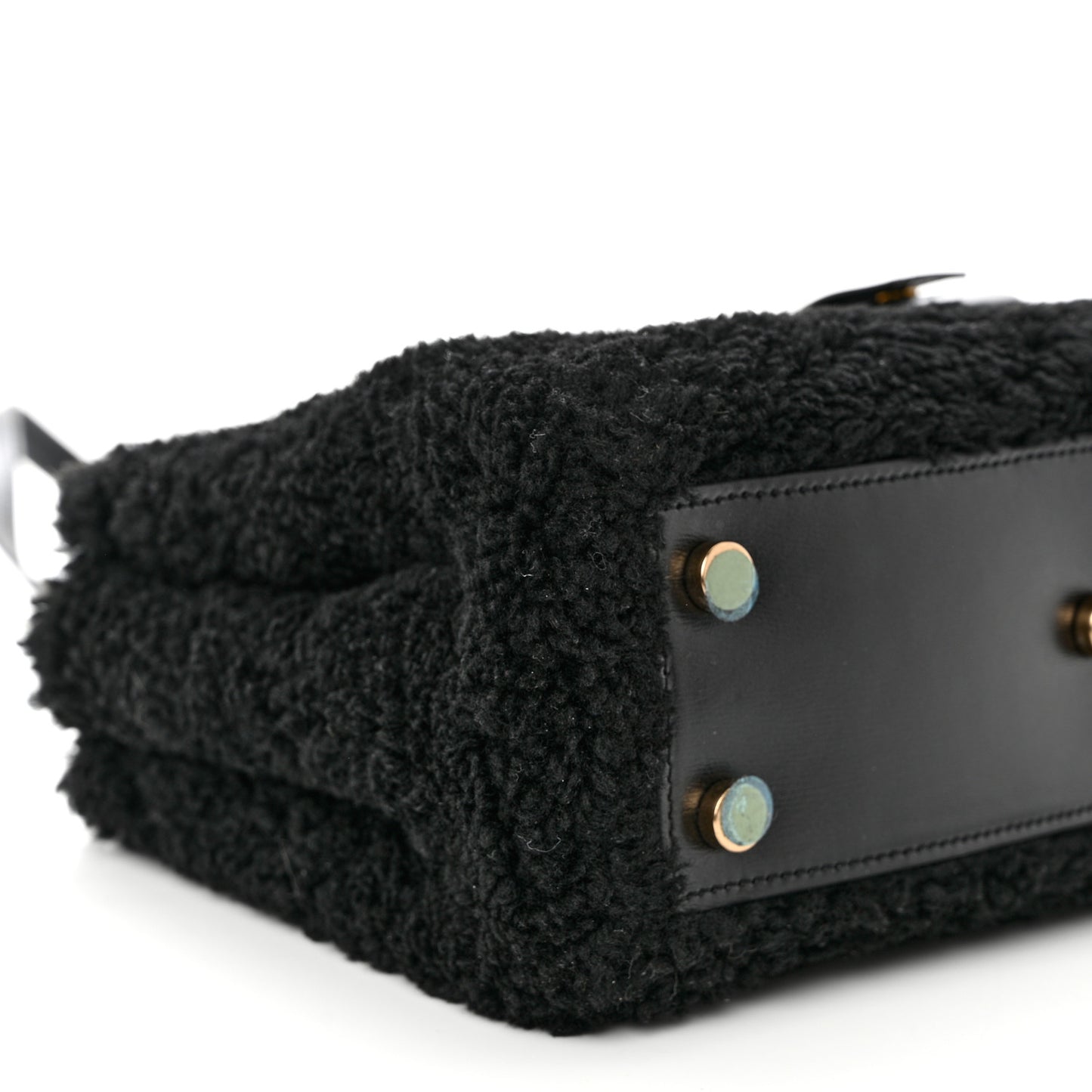 Shearling Nano Sac De Jour Black