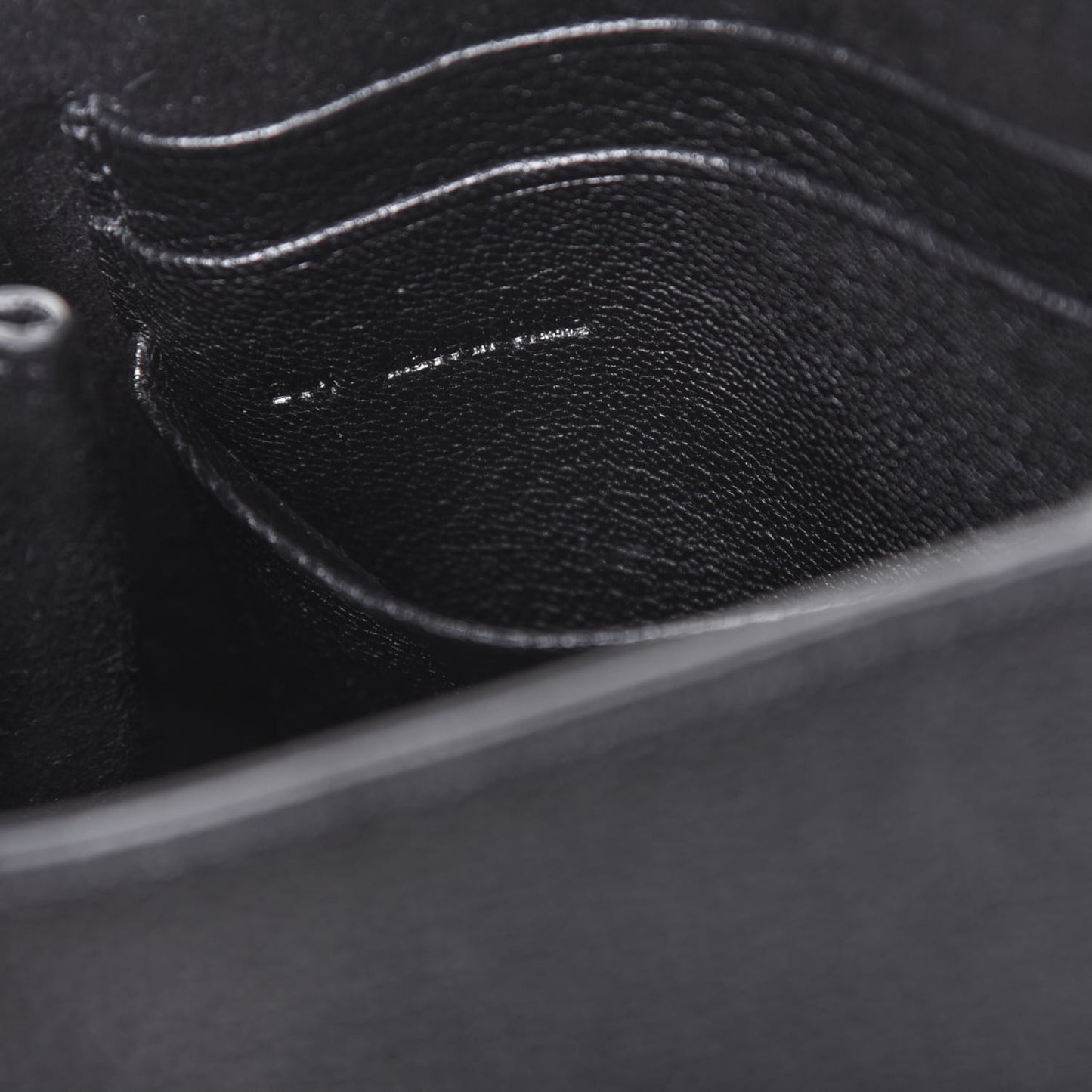 Classic Grain Calfskin Mini Lily Black