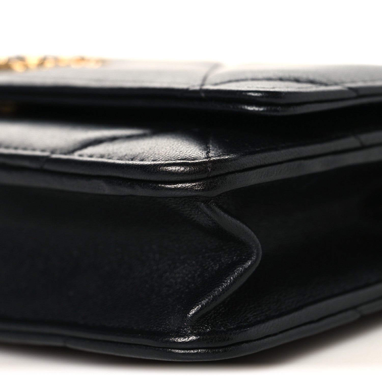 Chanel Lambskin Quilted Chanel 19 Wallet On Chain WOC Black 11 of 13