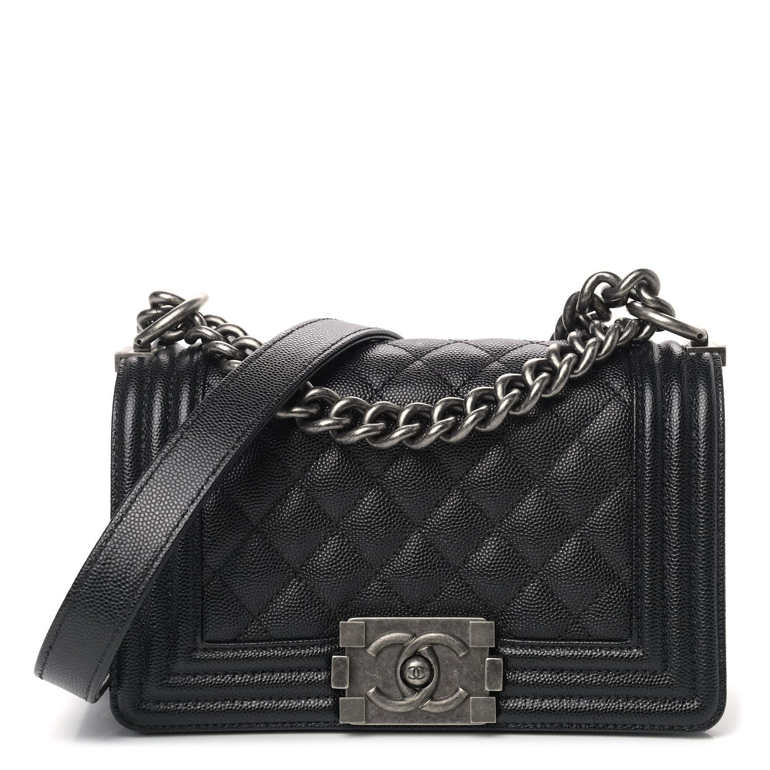 Chanel Caviar Quilted Small Boy Flap Black 1 of 9