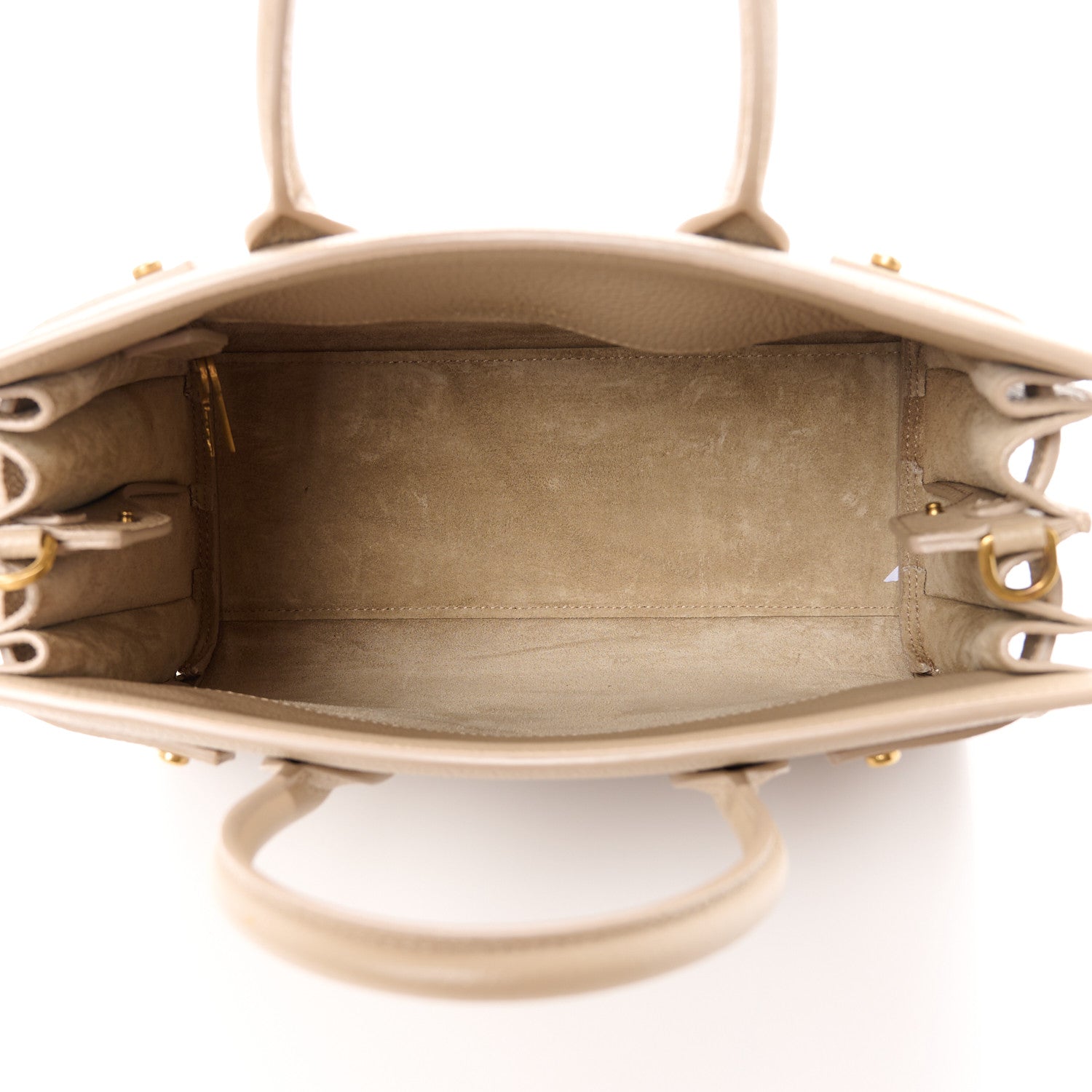 Saint Laurent Grained Calfskin Baby Sac De Jour Souple Sea Salt 5 of 14
