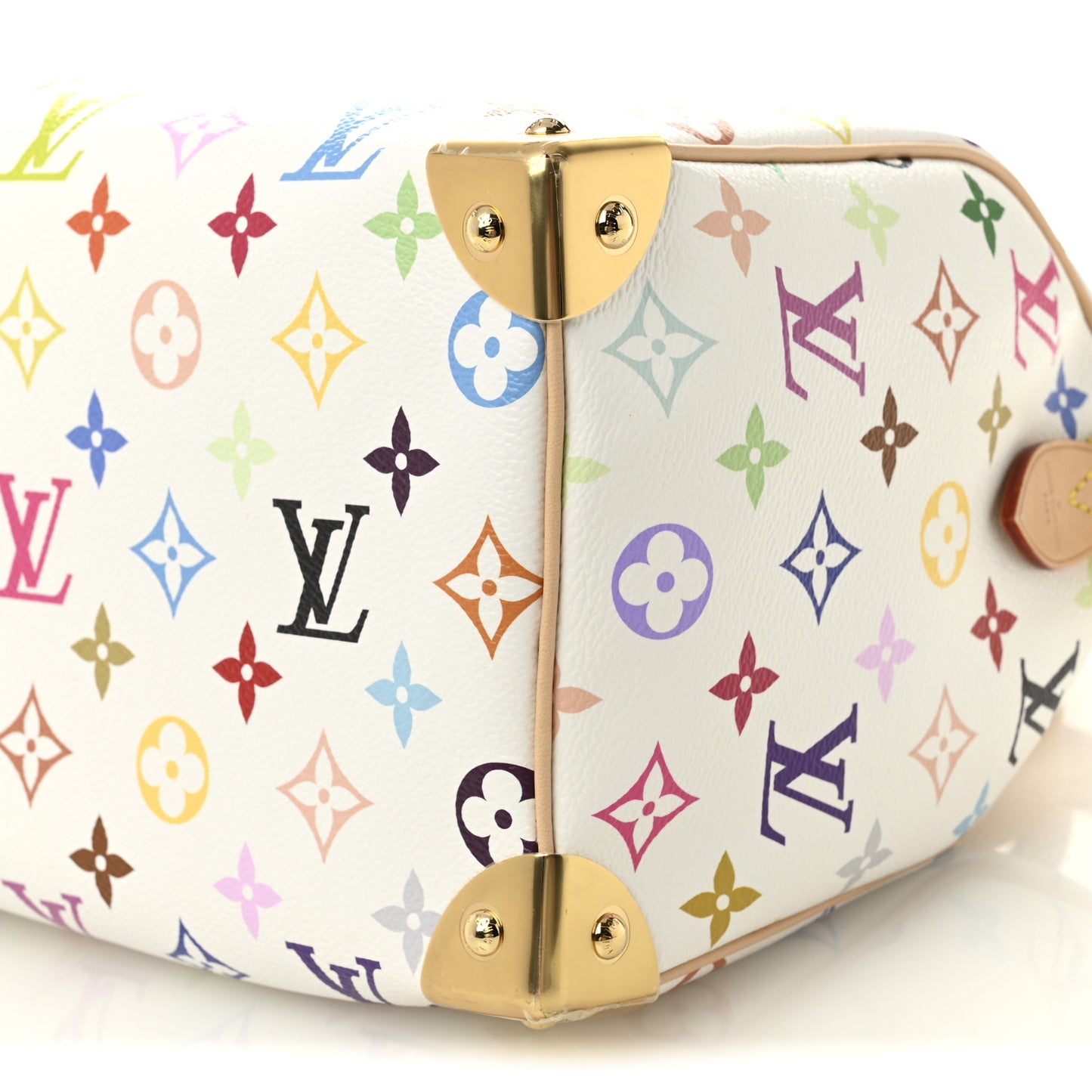 LV X TM Monogram Multicolor Speedy Bandouliere 25 White