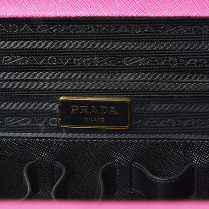 Prada Saffiano Cosmetic Train Case Fuxia 7 of 10