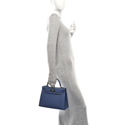 Hermes Epsom Kelly Sellier 28 Bleu Brighton 2 of 13