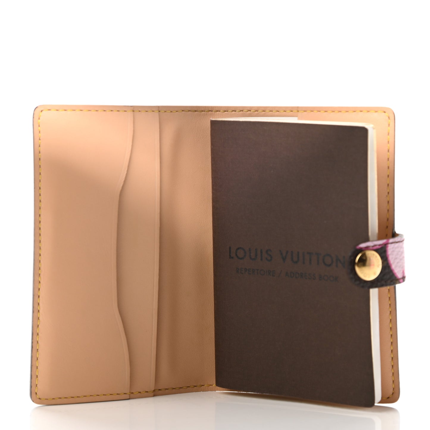 Monogram Cherry Blossom Carnet de Bal Mini Agenda Cover Brown
