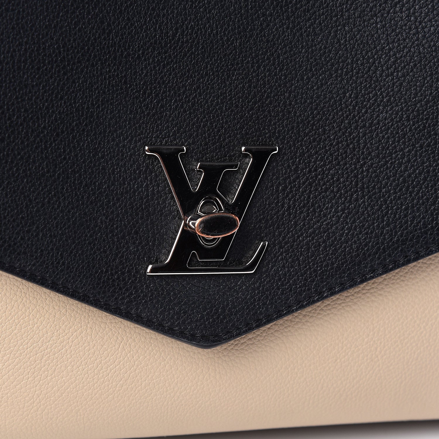 Louis Vuitton Soft Calfskin My Lockme Top Handle Vanille Black 10 of 10