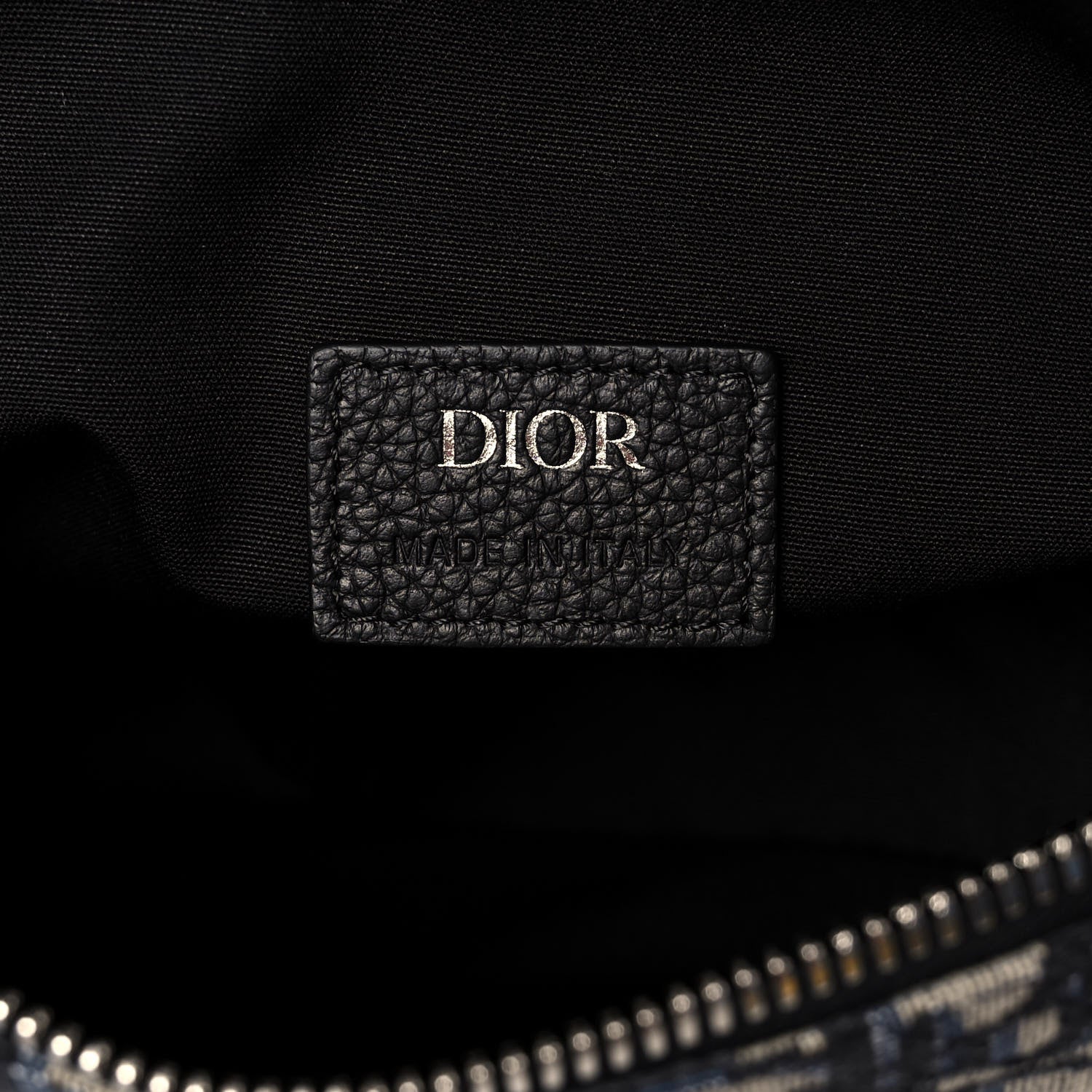 Christian Dior Oblique Mens Saddle Bag Blue 6 of 14