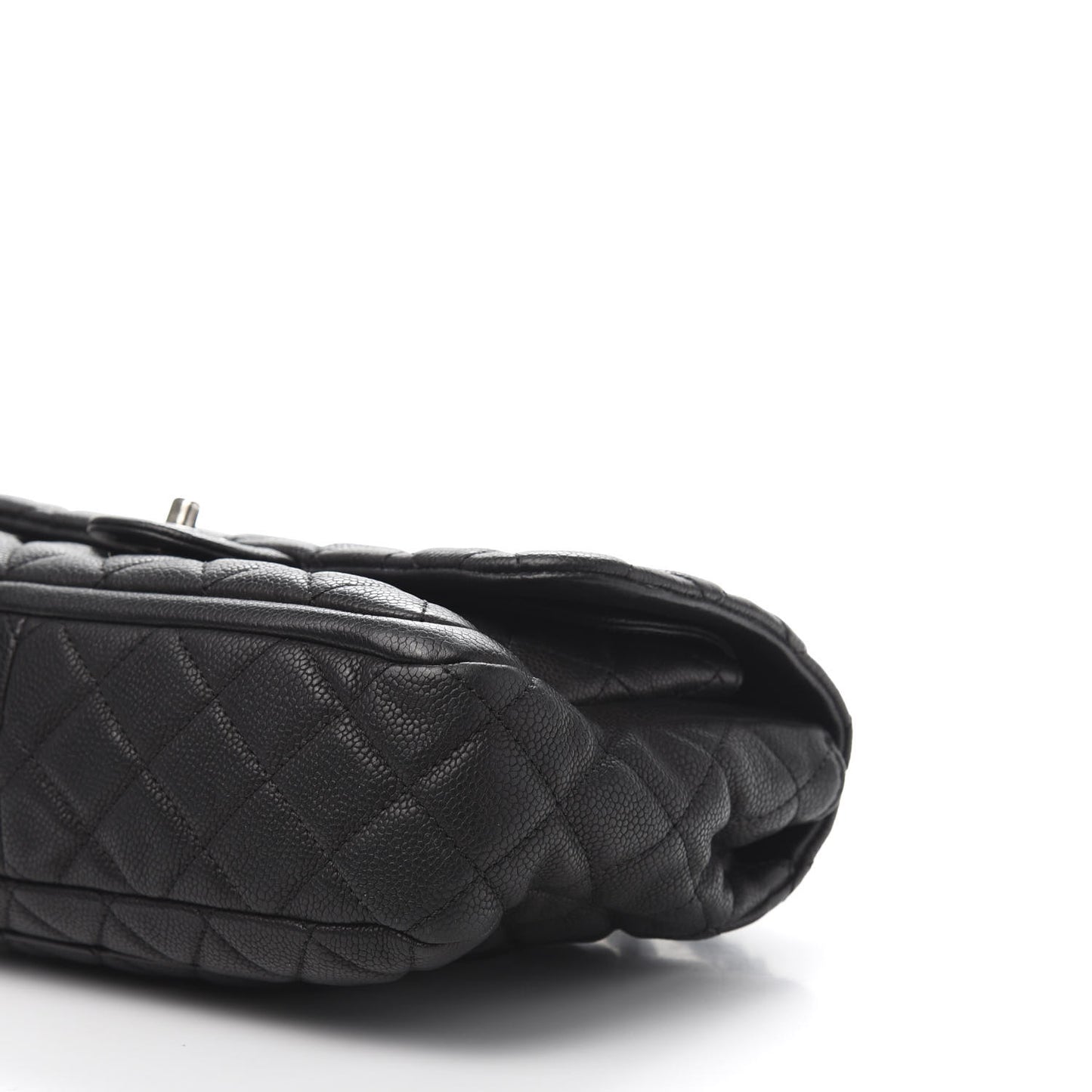 Caviar Quilted Large Now and Forever Flap Black