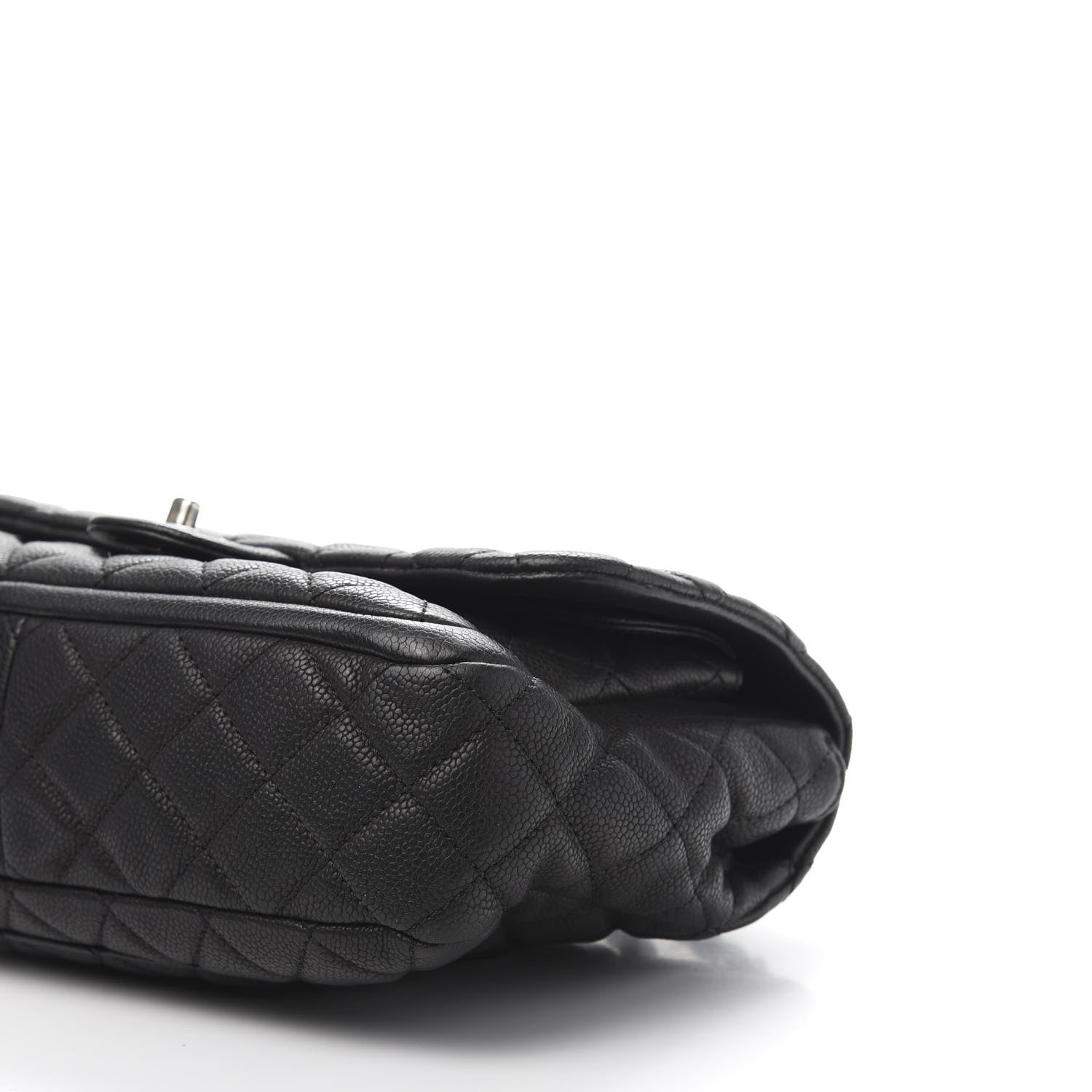 Chanel Caviar Quilted Large Now and Forever Flap Black 9 of 10