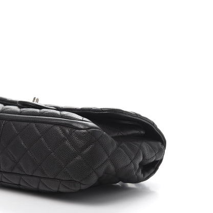Chanel Caviar Quilted Large Now and Forever Flap Black 9 of 10