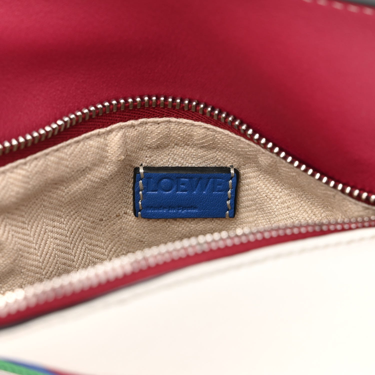 Loewe Calfskin Mini Puzzle Edge Bag Grey Multicolor 6 of 9