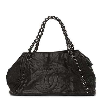 Chanel Glazed Caviar Large East West Modern Chain Tote Brown 1 of 9