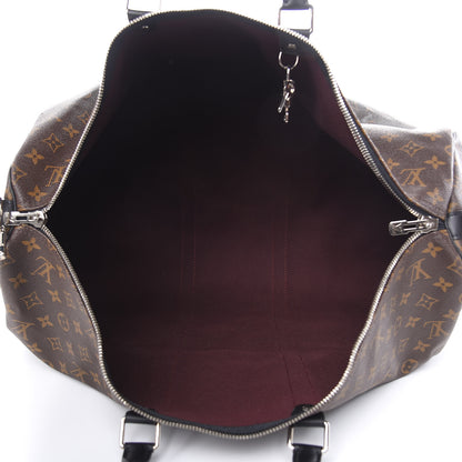 Louis Vuitton Monogram Macassar Keepall Bandouliere 55 5 of 13
