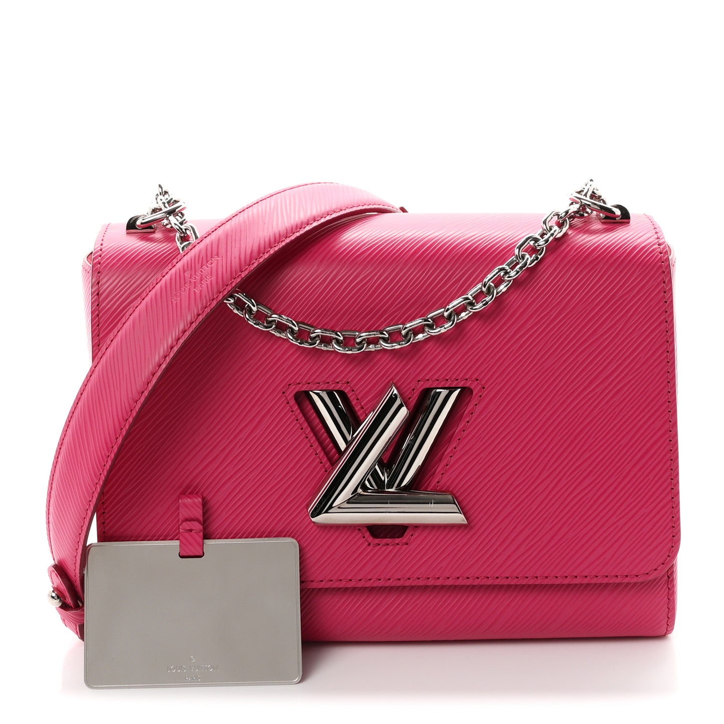 Epi Twist Shoulder Bag MM Hot Pink
