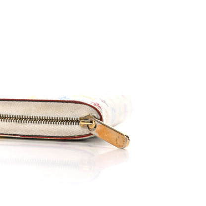 Louis Vuitton Monogram Multicolor Zippy Coin Purse Wallet White 13 of 20