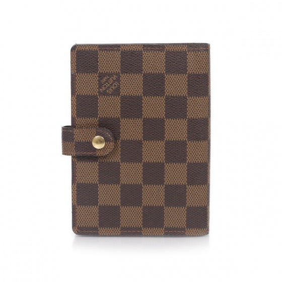 Louis Vuitton Damier Ebene Small Ring Agenda w Notepad 1 of 10