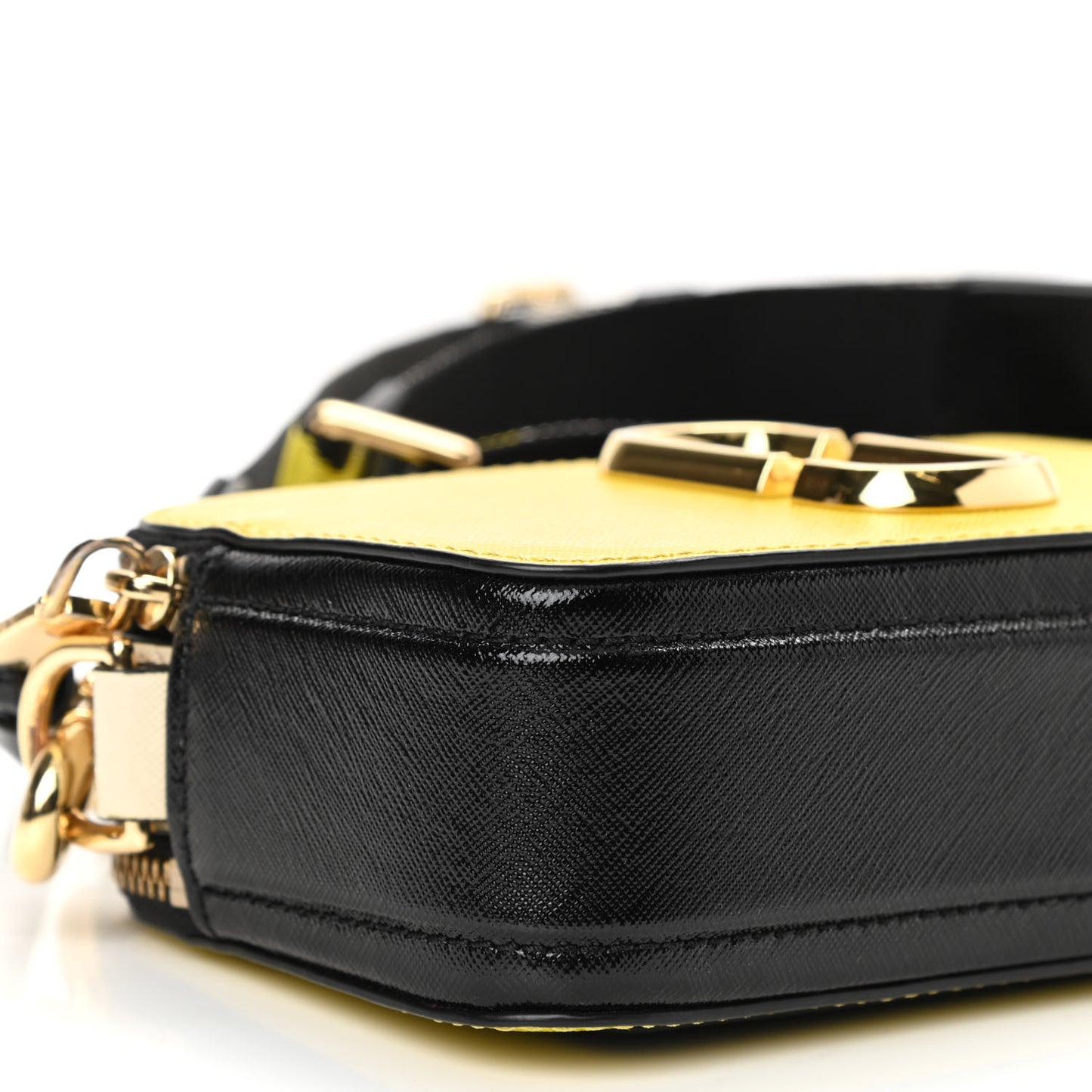 Saffiano Small Snapshot Camera Bag Yellow
