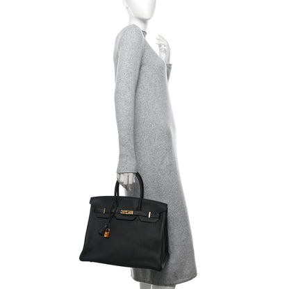 Hermes Togo Birkin 35 Black 2 of 11