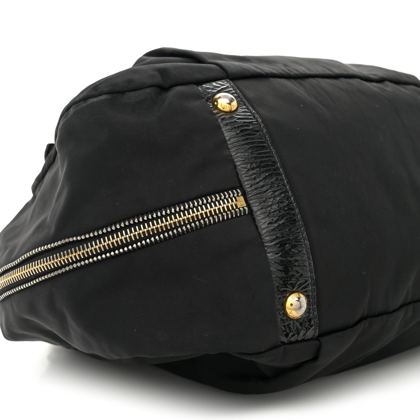 Tessuto Nylon Spazzolato Tote Black