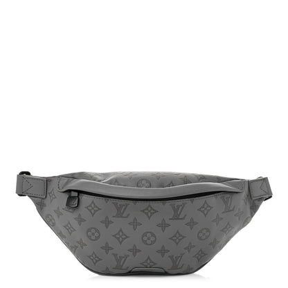 Louis Vuitton Calfskin Monogram Shadow Discovery Bumbag PM Gray 1 of 9