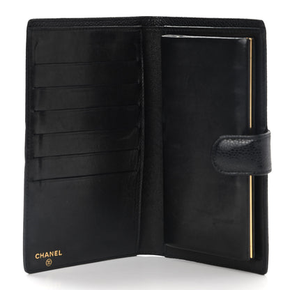 Chanel Caviar Timeless CC French Wallet Black 5 of 10