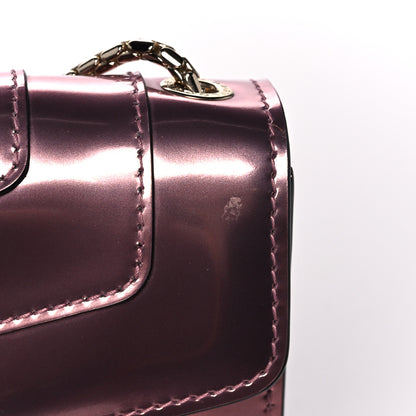 Bulgari Metallic Calfskin Serpenti Medium Crossbody Bag Pink 7 of 16