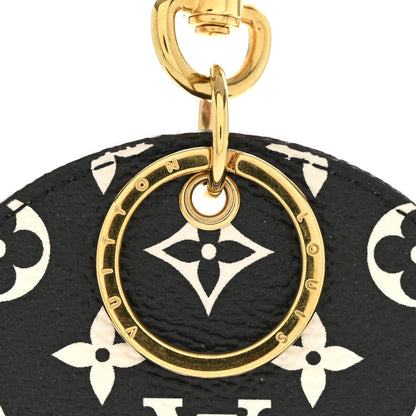 Louis Vuitton Monogram Giant Crafty Illustre Bag Charm Key Ring Creme Rouge Black 3 of 5