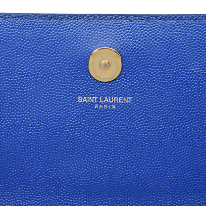 Saint Laurent Grain De Poudre Small Classic Monogram Kate Satchel Royal Blue 6 of 14