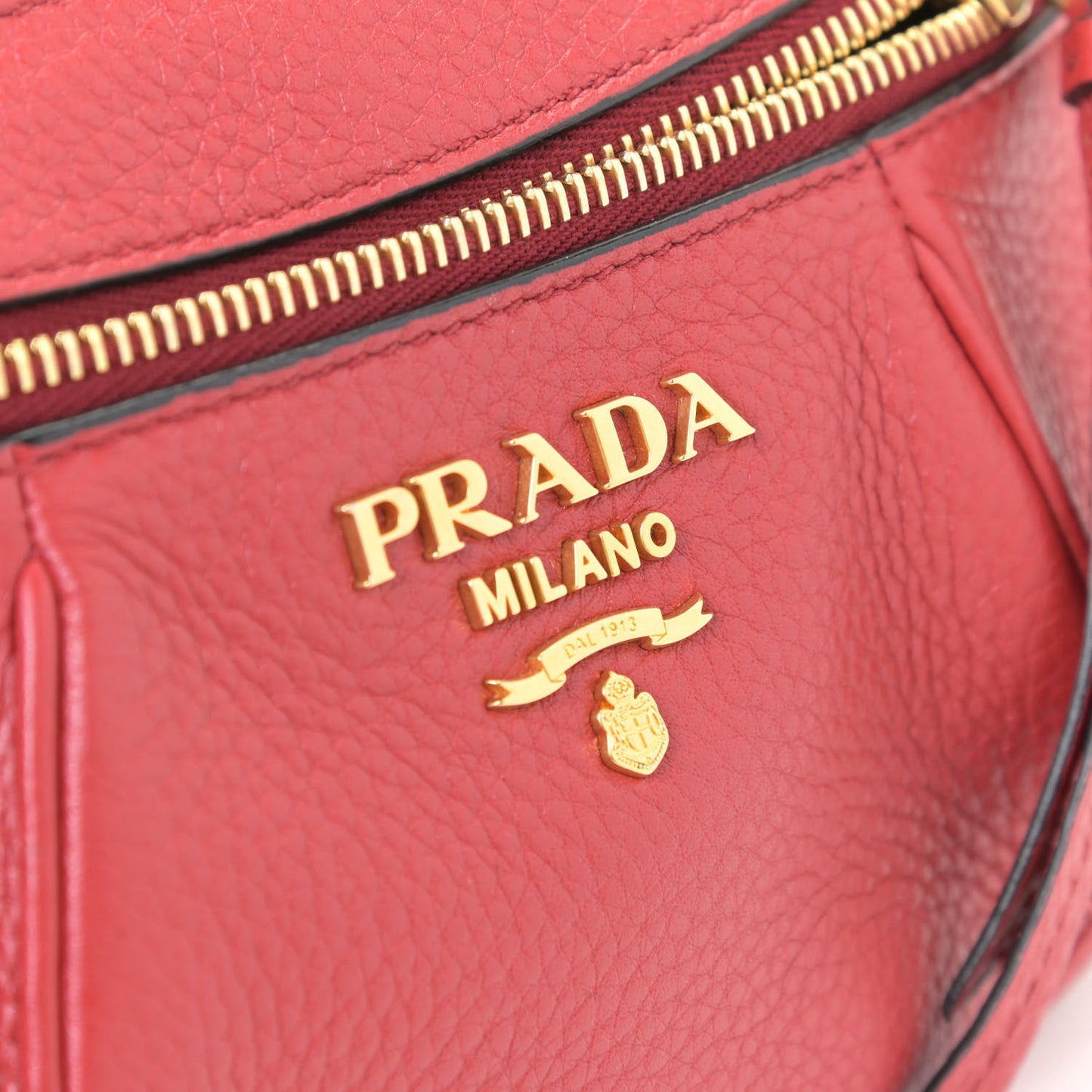 Vitello Daino Small Belt Bag Rosso