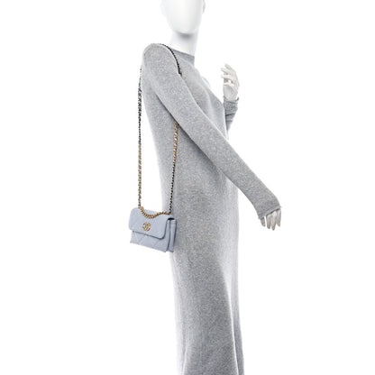 Chanel Lambskin Quilted Chanel 19 Flap Clutch Light Blue 2 of 14