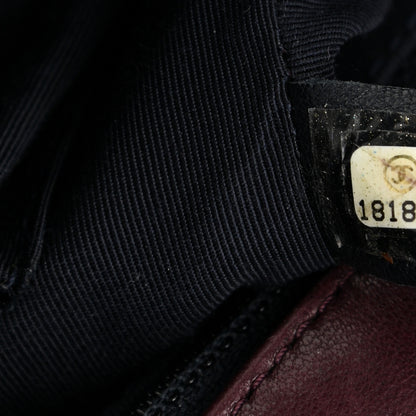 Chanel Velvet Tweed Large Boy Flap Burgundy 7 of 12