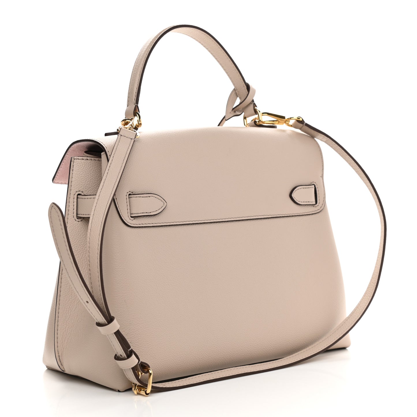 Soft Calfskin Lockme Ever MM Greige