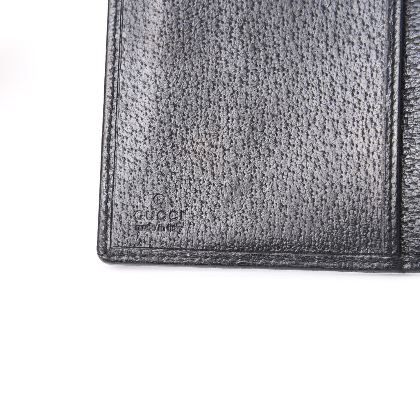 Monogram Metal Bar Continental Flap Wallet Black
