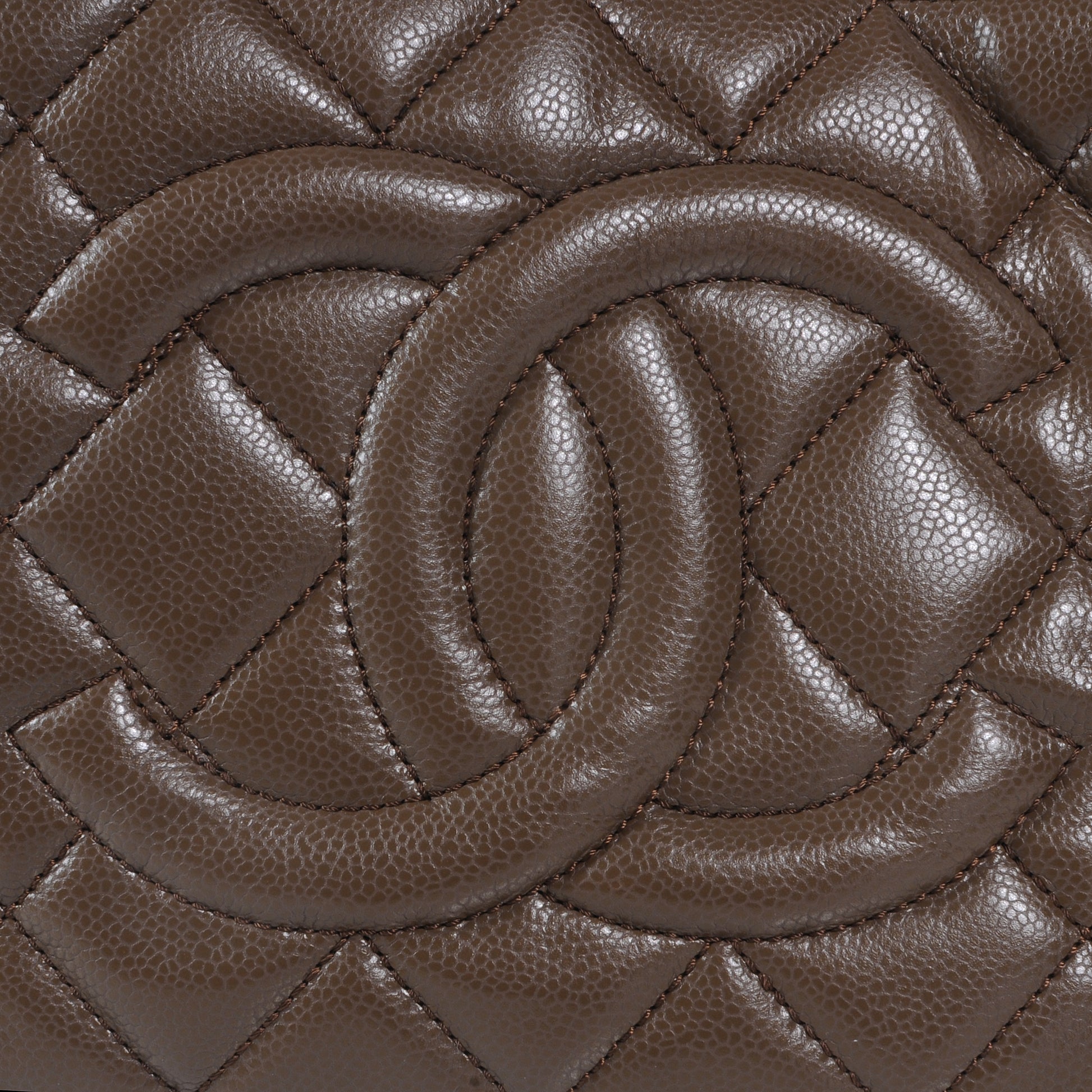 Chanel Caviar CC Timeless Soft Tote Taupe Fonce 5 of 9