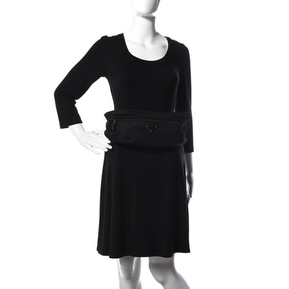 Prada Tessuto Nylon Montagna Belt Bag Black 2 of 11