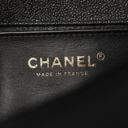 Chanel Caviar Chevron Quilted Medium Boy Flap Black 5 of 10