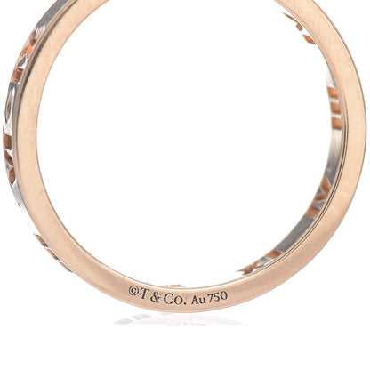 Tiffany 18K Rose Gold Diamond Atlas Pierced Ring 53 6.5 4 of 4