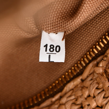 Prada Raffia Woven Tote Naturale Caramel 7 of 11